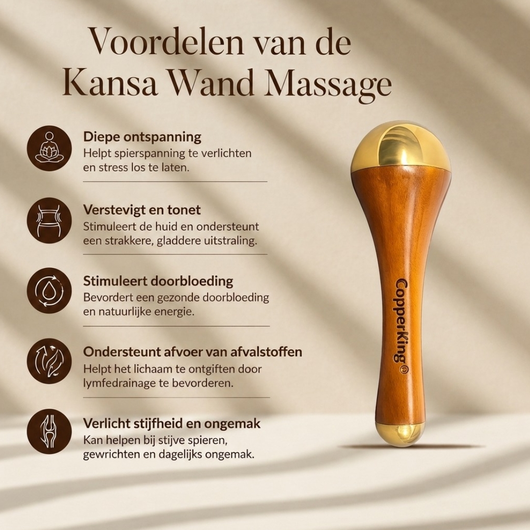 Dual Kansa wand met koper voor het gezicht (2-in-1, CopperKing) - Afbeelding 2